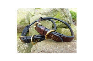 Rolled Bridle Leather Dog Collars